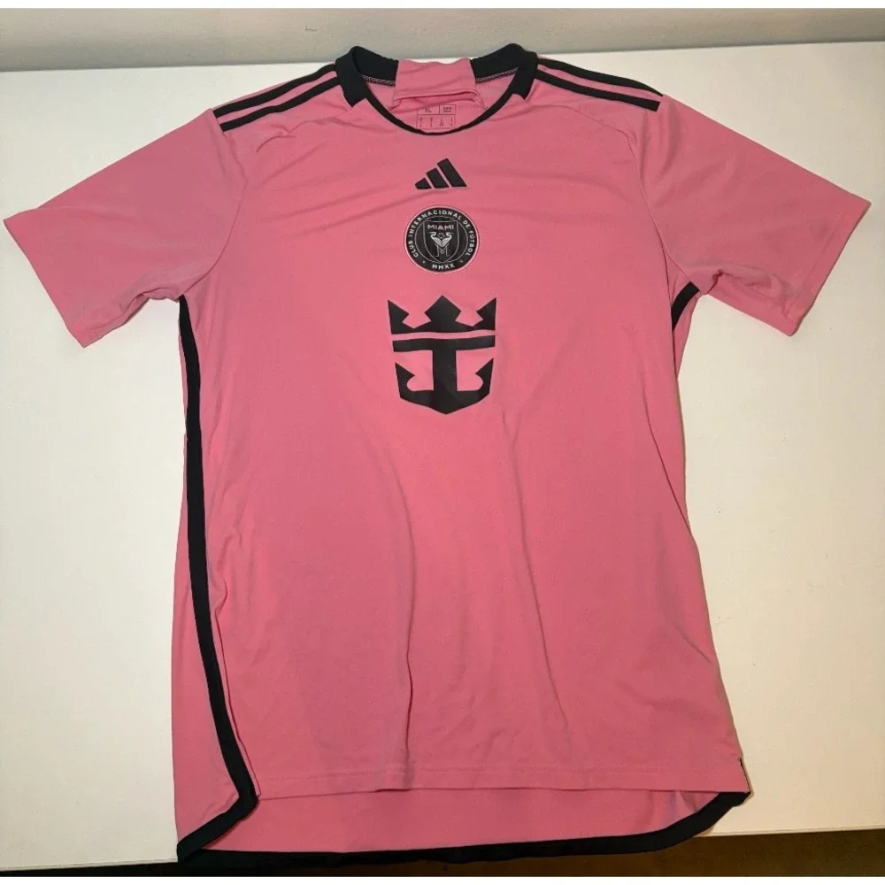 Adidas Lionel Messi Inter Miami CF Jersey Pink JE9741 Men's Size XL